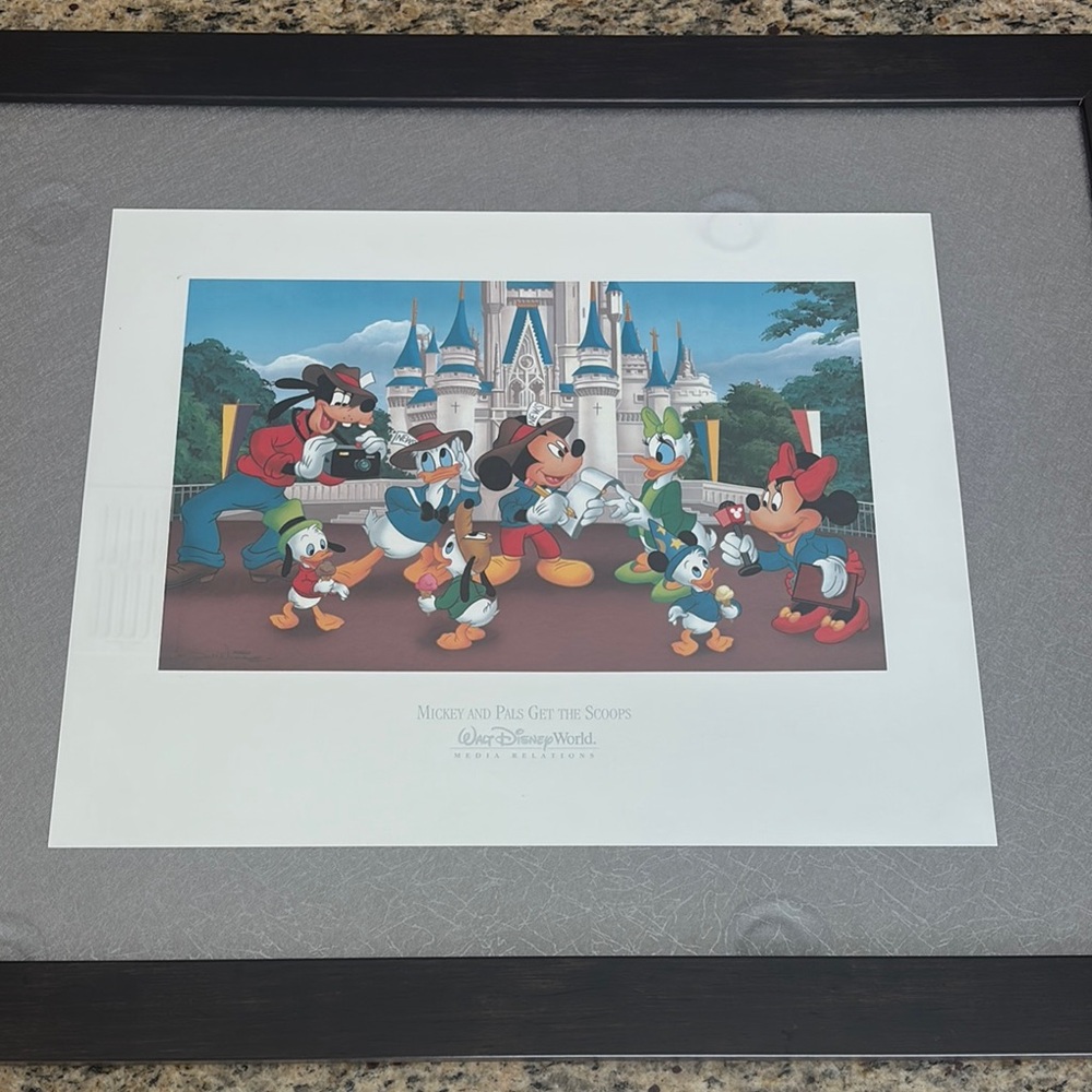 Disney Mickey and Friends Framed Art - Red, Blue, Green
